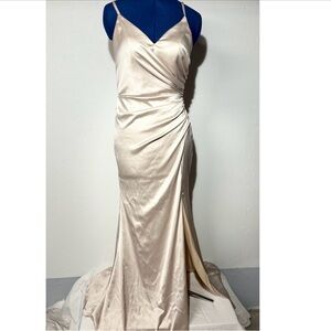 Revelry gold champagne Maxi Dress